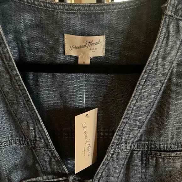 Universal Thread Blue Denim Vest - Picture 3 of 4